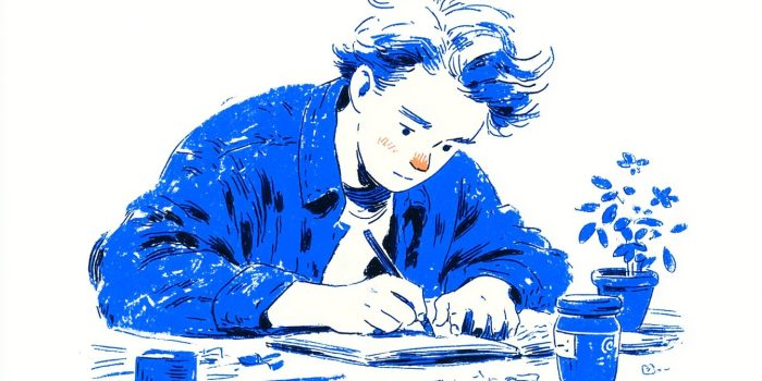 ChatGPT提示词_一个人在 桌子上写笔记_chatgpt会员怎么开通缩略图