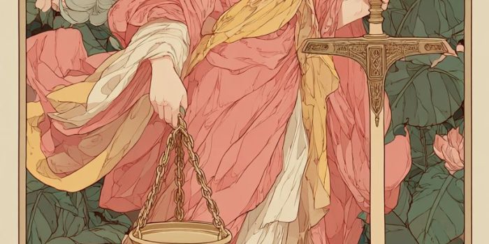 ChatGPT提示词_这张塔罗牌呈现出了一位女皇，她有着长长的银发，穿着粉色的袍子，并手握象征正义的剑和天平。_chatgpt5.2费用缩略图