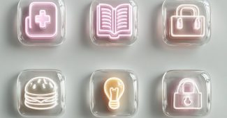 AI提示词_一个展现15种极简抽象图标的未来感图形_chatgpt5.0网页缩略图