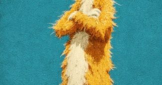 ChatGPT提示词_一只穿太阳镜的姜猫直立而立_chatgptplus缩略图