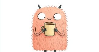 AI提示词_一个粉色蓬松的小怪兽正悠闲地喝着杯茶_国内如何买gpt会员卡便宜一点缩略图