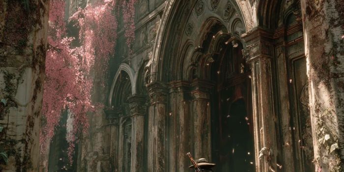 ChatGPT提示词_一位在废墟寺庙中徘徊的末世武士_chatgptplus是什么缩略图