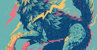 AI提示词_一幅生动的插图描绘了一只狼在动感十足的攻击中_chatgpt电脑版缩略图