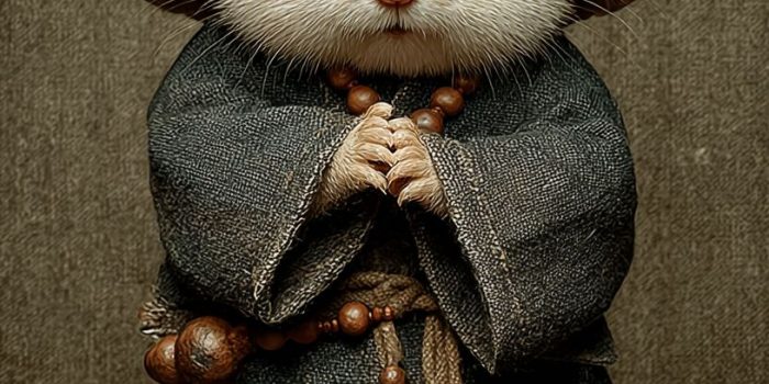 ChatGPT提示词_可爱小松鼠穿着和尚服，坐着打坐_chatgpt5.2输入卡顿缩略图