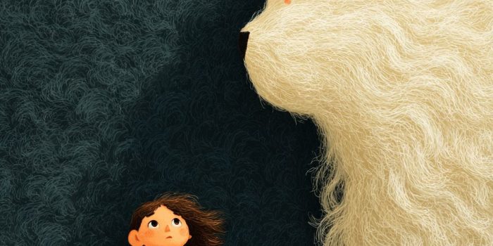 ChatGPT提示词_小女孩穿着灰色裙子，站在灰色色狮子影子旁边_chatgpt会员有什么用缩略图