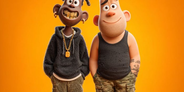 ChatGPT提示词_两个卡通风格的人物，一黑一白，展现有趣的个性外观_chatgpt5登录缩略图