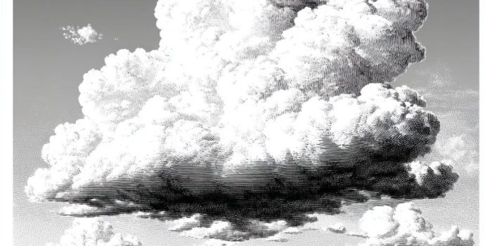 ChatGPT提示词_黑白色卡通雷云插图_chatgpt5.0官网中文版缩略图