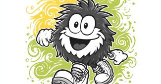 AI提示词_疯狂快乐的登山靴怪兽图案_chatgpt中文网缩略图