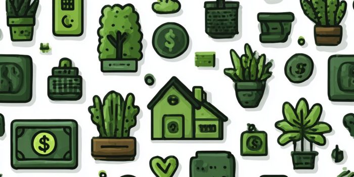 ChatGPT提示词_创建关于银行的线条图标设计，呈现出创意混乱的效果，使用各种绿色阴影，背景透明_gpt会员怎么开通缩略图