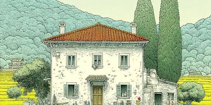 ChatGPT提示词_一座白色两层农舍矗立在绿意盎然的梯田中_chatgpt5.1缩略图