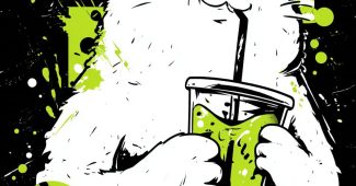 AI提示词_设计一个大胆而充满活力的矢量图标，表现一只肥嘟嘟的猫喝可乐_国内如何开通gpt会员缩略图