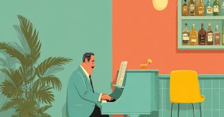 ChatGPT提示词_一个男孩在酒吧弹钢琴_chat gpt会员价格缩略图