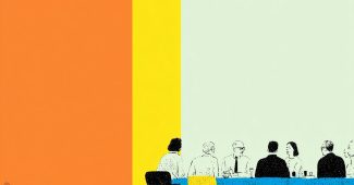 AI提示词_七人会议草图，左侧三名女性，右侧两名男性和一名女性，中间一名男性_chatgpt中文官网缩略图