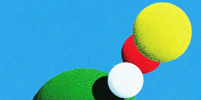 ChatGPT提示词_一幅采用绿色、黄色和红色大形状的简约插图，背景有机形状和多彩的莫比乌斯带_chatgpt5登录缩略图