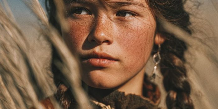 ChatGPT提示词_拉科塔苏族女孩穿着传统服饰在高草中远望_chatgpt官网中文版4.0缩略图