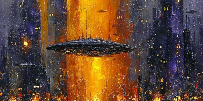 ChatGPT提示词_一座浮在云中的未来城市，光滑的摩天大楼和飞行交通工具_chatgpt4.0中文版缩略图