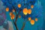 ChatGPT提示词_一幅超现实的数字画作，描绘了一个结满发光灯笼的树和梦幻的夜空_chatgpt下栽缩略图