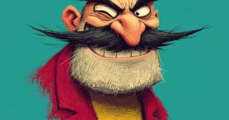 ChatGPT提示词_一个表达不宽恕的幽默漫画角色logo，现代简约风格，微笑的面孔和调皮的眼神_chatgpt会员费用缩略图