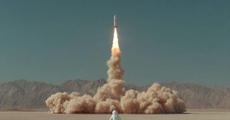 ChatGPT提示词_一个人在加利福尼亚沙漠中发射自制蒸汽火箭_chatgpt电脑版缩略图