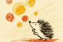 ChatGPT提示词_一幅简单的儿童画，描绘了一只刺猬吹泡泡_gpt会员缩略图
