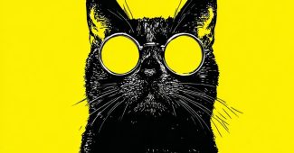 AI提示词_酷黑猫戴着太阳镜的现代平面设计_gpt会员多少一个月缩略图