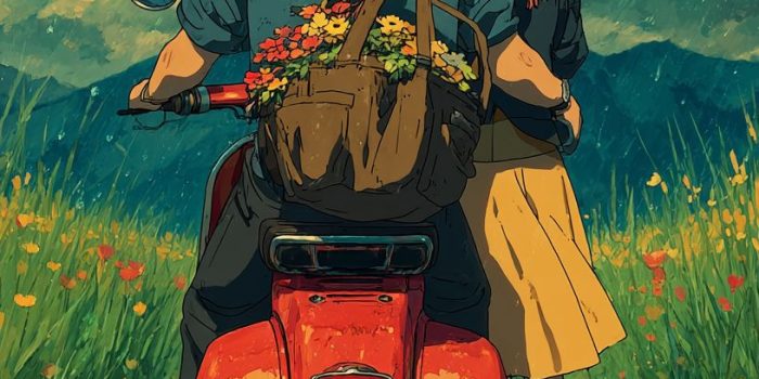 ChatGPT提示词_两个人骑着红色复古踏板车在雨夜中穿行_chatgpt国内能用吗缩略图