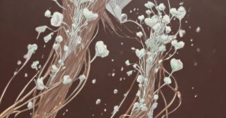 AI提示词_微观特写展示女性头发的细节，包括几根展现复杂生态系统的发丝_chatgpt 下载缩略图