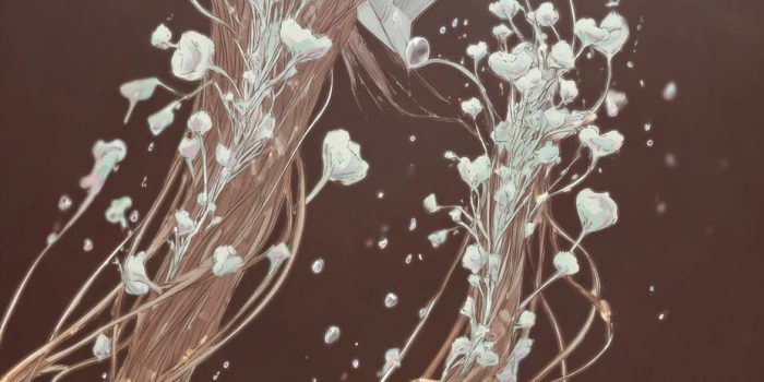 ChatGPT提示词_微观特写展示女性头发的细节，包括几根展现复杂生态系统的发丝_chatgpt 下载缩略图