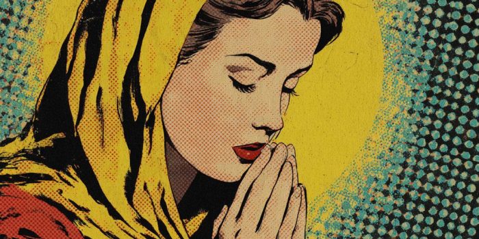 ChatGPT提示词_复古漫画风格的圣母玛利亚正在祈祷_chatgpt会员怎么开通缩略图