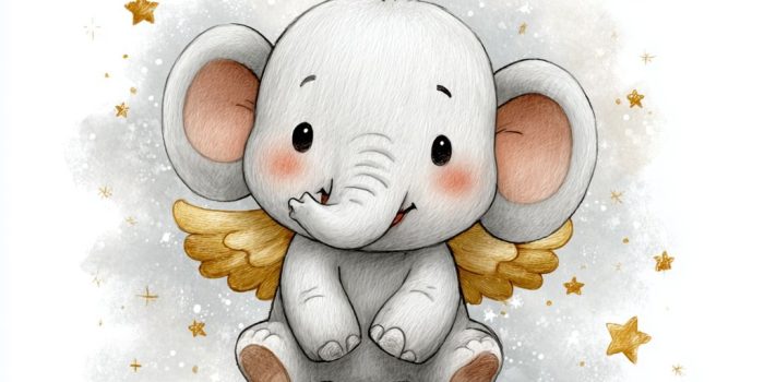 ChatGPT提示词_一个可爱的飞翔大象插图_如何购买gpt会员便宜缩略图