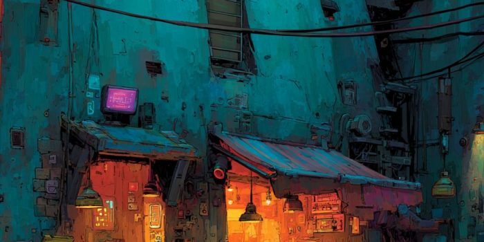 ChatGPT提示词_一个充满霓虹灯和科幻小玩意的赛博朋克街市_chat gpt会员价格缩略图