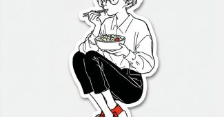 AI提示词_28岁女士坐着吃东西，穿着酒红色皮鞋_chatgpt会员怎么购买缩略图