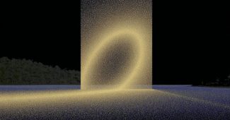 AI提示词_iPhone 16 Pro在一个金色颗粒构成的发光方形门户内的壁纸_chatgpt在线聊天查询缩略图