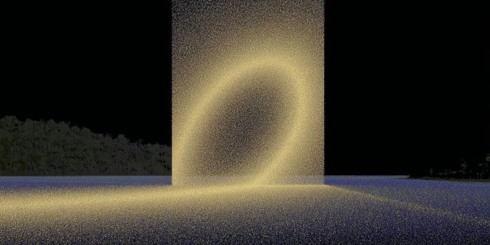 ChatGPT提示词_iPhone 16 Pro在一个金色颗粒构成的发光方形门户内的壁纸_chatgpt在线聊天查询缩略图