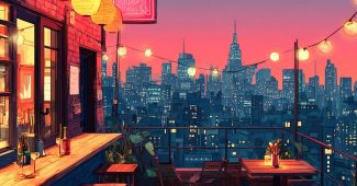 ChatGPT提示词_一个充满霓虹和全息舞者的赛博朋克屋顶酒吧_chatgpt 下载缩略图