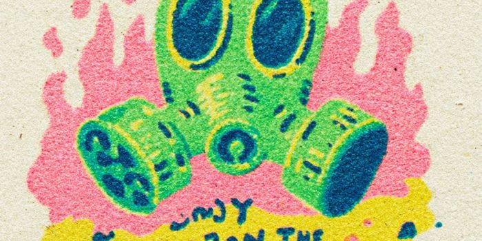 ChatGPT提示词_一款复古风格的T恤设计，包含可爱的卡通吉祥物和反讽文字“享受污染”_chatgpt5.2输入卡顿缩略图