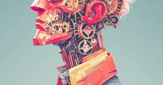 ChatGPT提示词_一个具有钟表齿轮面孔的男子的超现实肖像_chatgpt官网网址缩略图