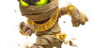 ChatGPT提示词_在《Clash Royale》中，木乃伊怪物穿着黄色亚麻绷带，绿眼光芒，悲伤且缓慢移动_如何购买gpt会员缩略图