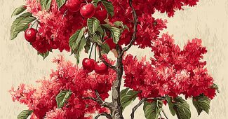 ChatGPT提示词_可爱的樱桃树手绘元素_chatgpt会员有什么用缩略图