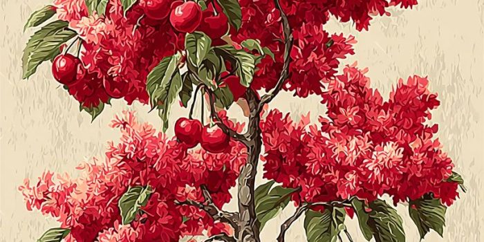 ChatGPT提示词_可爱的樱桃树手绘元素_chatgpt会员有什么用缩略图