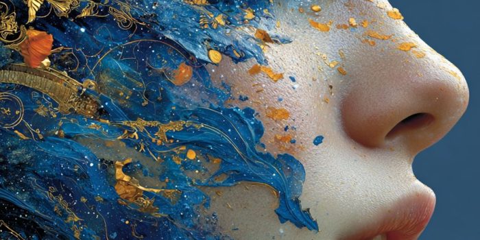 ChatGPT提示词_一幅超现实主义的女性肖像，她的脸融入星云之中_chat gpt会员怎么购买缩略图