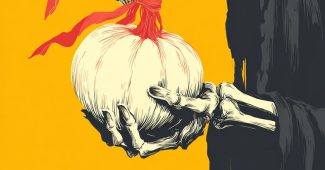 AI提示词_死神手中捧着一个系红丝带的白色南瓜_chatgpt中文缩略图