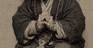 ChatGPT提示词_小猴子穿着僧衣，坐着交叉腿，手握念珠，古典风格_chatgpt网页在线版缩略图