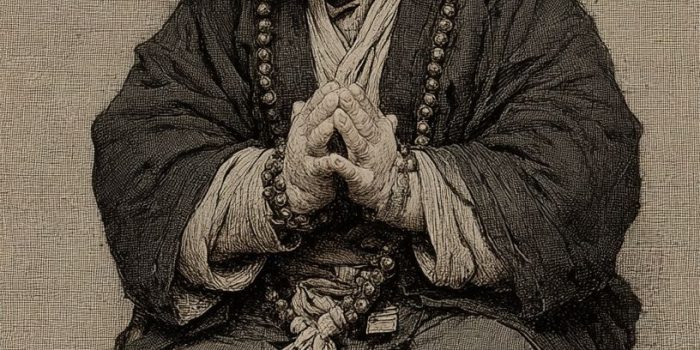 ChatGPT提示词_小猴子穿着僧衣，坐着交叉腿，手握念珠，古典风格_chatgpt网页在线版缩略图