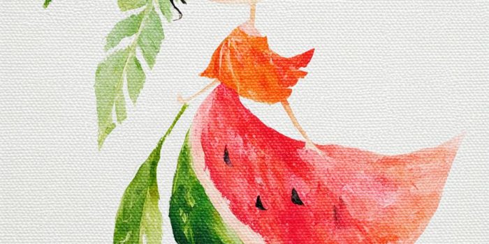 ChatGPT提示词_一幅幽默卡通风格的油画，描绘了一个有女孩特征的西瓜，穿着西瓜装_gpt会员有什么用缩略图