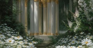 AI提示词_这幅插图展现了斯堪的纳维亚神巴尔德的魅力城堡Breidablik，象征着光明与和平_国内如何买gpt会员卡便宜缩略图