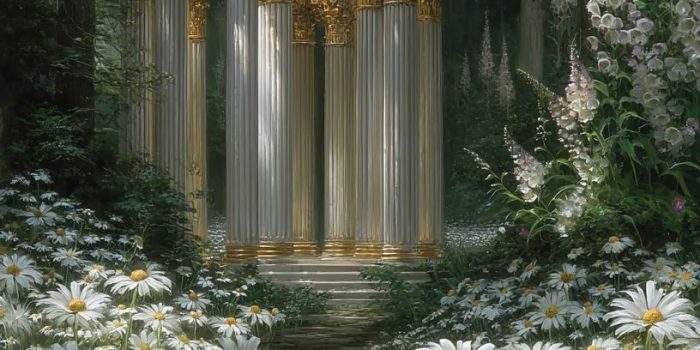 ChatGPT提示词_这幅插图展现了斯堪的纳维亚神巴尔德的魅力城堡Breidablik，象征着光明与和平_国内如何买gpt会员卡便宜缩略图