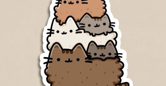 AI提示词_可爱的棕色皮胡欣简单线条艺术贴纸设计_chatgpt官网版缩略图