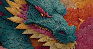 ChatGPT提示词_一只色彩鲜艳的龙在梦幻背景中翱翔_chatgpt5.2输入卡顿缩略图