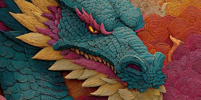 ChatGPT提示词_一只色彩鲜艳的龙在梦幻背景中翱翔_chatgpt5.2输入卡顿缩略图